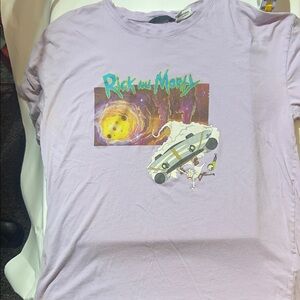Rick and Morty Purple Short Sleeve Tee